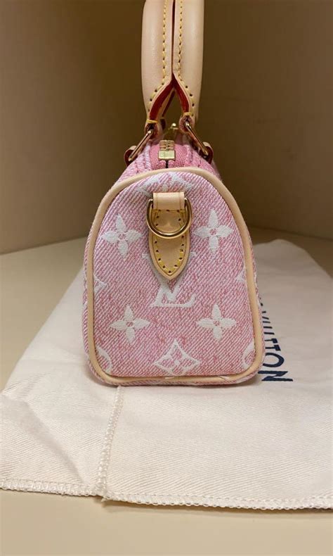 louis vuitton pink denim nano speedy|louis vuitton denim pleaty.